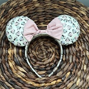 Kids Minnie Mouse Ears Headband with Pink Bow Aldi Rare